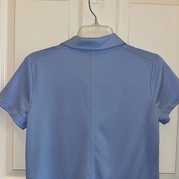 Nike Dri Fit Womens Collared Golf Shirt Size Medium Periwinkle Color - Picture 6 of 7